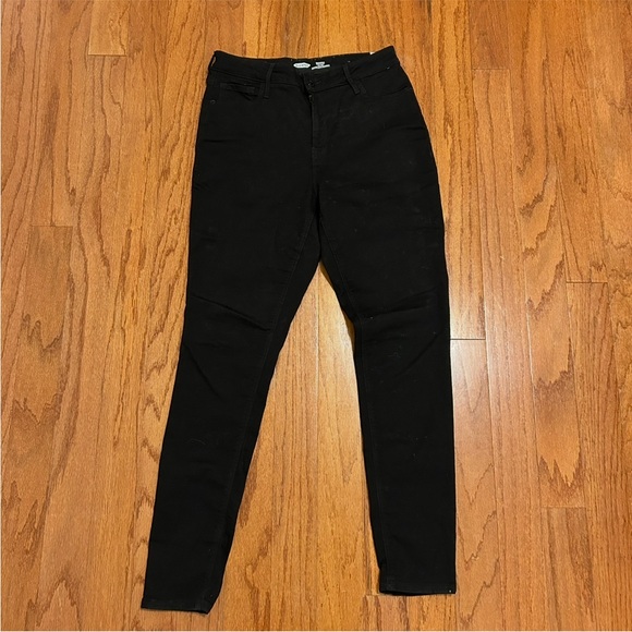 Old Navy Rockstar Super Skinny High Rise Black Jeans (Size 12) - Picture 2 of 7